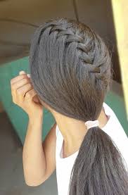 Half Waterfall Braid Waterfall Braid With Low Ponytail Esay Hairstyle Hairstyle For Long Hair Beautiful Hai Headband Hairstyles Beautiful Hair Low Ponytail