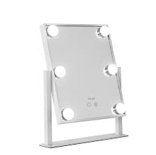 Hepburn mirror produces light up dressing table mirrors for both home and professional use to the stars, lifetime guarantee & fast free delivery. Melur Hollywood Light Up Vanity Makeup Mirror White With Led Lights For Makeup Dressing Table Professional Illuminated Cosmetic Mirror With 6 Dimmable Bulbs Includes Power Supply Buy Online In Bermuda At Bermuda Desertcart Com