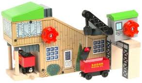 Thomas And Friends Wooden Railway System Coal Station Thomas Friends Http Www Amazon Com Dp B00000jii1 Train Table Layout Thomas And Friends Wooden Train