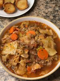 Cabbage Soup with Ground Beef