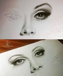How to draw eye step by step realistic hyper art pencil art 3d. Pencil Nose And Lips Drawing Novocom Top
