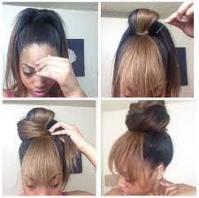Cute Bun W Bangs Great For Bad Hair Days Hair Styles Natural Hair Styles Hairstyle