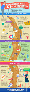 Infographic Explaining The Different Steps Of Cleaning Vinyl Plank Floors Cleaning Vinyl Floors Vinyl Flooring Cleaning Hacks