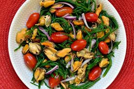 Salade De Salicorne Et Moules Ma Cuisine Sante Recette Salade De Salicorne Salicorne Recette Cuisine