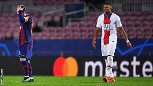 A week after the embarrassing confrontation for gerard pique, kylian mbappe responded to the provocations he suffered from the defender. Kylian Mbappe Hat Trick For Psg Upstages Lionel Messi On His Own Turf Bbc Sport