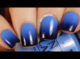 Easy Black And Blue Nail Designs Diy Blue To Black Gradient Nail Art Design Easy Kelli Marissa Gradient Nails Blue Nail Art Designs Acrylic Nail Designs