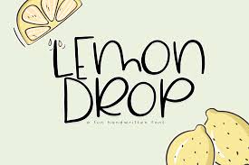 Lemondrop A Cute And Quirky Font 106868 Regular Font Bundles Lemon Drop Kid Fonts Cute Fonts