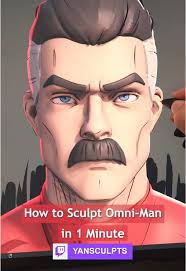 How to Make A Omni Man Head Scuplt