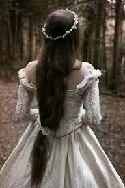 Beautiful Dress Floral Crown Long Hair Vintage Princess Princess Aesthetic Wedding Dresses