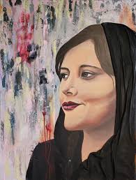 Integrating inner feminine and masculine painted with acrylic, ashes,  charcoal, sand, springwater, snow