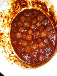 Add meatballs to a baking dish and add a cup of chicken stock. Christmas Meatball Glory Happy Home Fairy