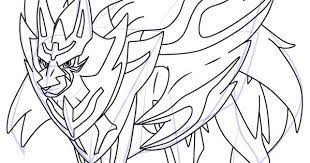 learn how to draw zamazenta from pokemon step by drawing tutorials in 2021 coloring pages sketch comment prendre des photos de coloriage lune