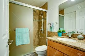 Check spelling or type a new query. Brown And White Bathroom Design Features Wooden Vanity Cabinet Stock Photo Picture And Royalty Free Image Image 96303302