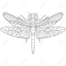 Seamless spring pattern with garden tools and dragonflies. Stylized Cartoon Dragonfly Insect Isolated On White Background Royalty Free Cliparts Vectors And Stock Illustration Image 53244390