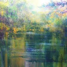 Autumn Reflection On The River Abstract Landscape Painting Abstract Art Landscape Abstract Landscape Abstract Landscape Painting