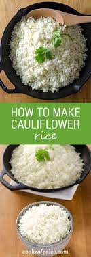 How To Make Cauliflower Rice And Stock Your Refrigerator Or Freezer With A Ready To Cook 5 Minute Paleo Side Dish That How To Eat Paleo Recipes Veggie Dishes