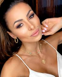 Naszyjnik liść monster srebrny pozłacany