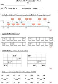 Arbeitsblätter zu den themen einmaleins, geometrie, verdoppeln und halbieren und klassenarbeit mit musterlösung zu geometrie, geometrische körper; 1000 Tafel Mathe Ausdrucken Stellenwert Addition Bis 1000 Klasse 3 Mathiki De In