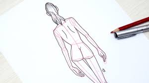 No dibujo nada en el cuaderno. Dibujar Un Figurin De Espalda En 11 Minutos Video Tutorial Laura Paez