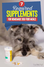 What dog supplements to feed? 7 Homemade Dog Food Supplements To Consider Dog Food Recipes Dog Food Supplement Homemade Dog Cookies
