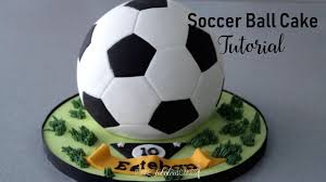 Fc barcelona taart met koek voetbal shirt. Soccer Ball Cake Tutorial Football Cake Youtube
