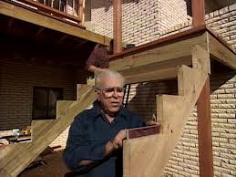 Ask this old house general contractor tom silva builds a safe and solid set of porch stairs. How To Add Stairs To Your Deck How Tos Diy