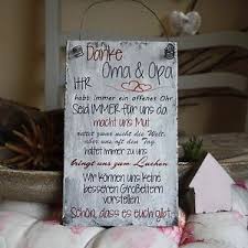 Shabby Schild Danke Oma Opa Uns Deko Holz Vintage Schilder