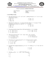 Apr 13, 2021 · soal matematika kelas 11 tentukan turunan dari fungsi berikut f x. Soal Uas Xi Mat Peminatan 25 Pg