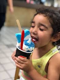 The STAR SPANGLED BLIZZARD® TREAT is only available for a few days! 👉  Cherry Misty Freeze, Signature Ball & Curl Soft Serve with Blue Popping  Candies, and a full Star Kiss Bar!