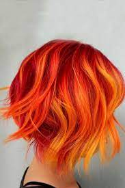 53 Auburn Hair Color Ideas To Look Natural Lovehairstyles Com Hair Styles Fire Ombre Hair Fire Hair
