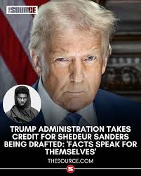 President Trump and White House officials are taking credit for Shedeur  Sanders getting drafted. As Sanders fell down the draft boards, Trump  called out the NFL and its owners. “What is wrong