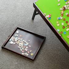 Buying folding tables for your organization? Jigsaw Puzzle Table Storage Tilting Folding Wood Table Drawer 1000pcs Board Mat Ebay