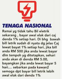 Cara bayaran caj lewat bayar kwsp. 1 Caj Penalti Akan Dikenakan Setiap Hari Jika Lewat Bayar Bil Elektrik Sebenarnya My
