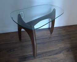 Biomorphic Wood And Glass Side Table On Kijiji Montreal Glass Side Tables Furniture Vintage Furniture