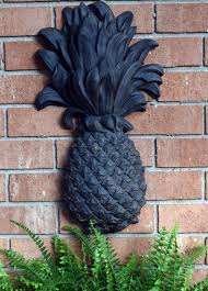 Outdoor Pineapple Plaque Wrought Iron Wall Decor Pineapple Wall Decor Wrought Iron Wall Decor Iron Wall Decor