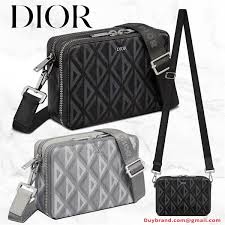 Túi đeo chéo[DIOR] CD Diamond Canvas Hàng hiệu siêu cấp# nam giới Hai màu  lựa