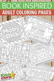 Enjoy a big collection of things to color in. Book Inspired Adult Coloring Pages