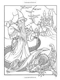 Check out our wizard coloring page selection for the very best in unique or custom, handmade pieces from our digital shops. Wondrous Wizards Dover Coloring Books Marty Noble 9780486456669 Amazon Com Books Coloring Books Coloring Pages Dragon Coloring Page