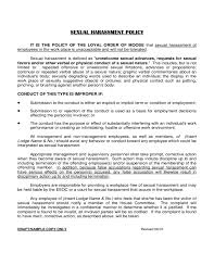 Note that the social security number field was eliminated from the accident report, application, and settlement contract. Sexual Harassment Policy Free Download
