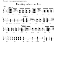Knockin' on heaven's door lyrics by bob dylan. Knocking On Heaven S Door Chitarra Classica Accompagnamento Sheet Music For Guitar Solo Download And Print In Pdf Or Midi Free Sheet Music For Knockin On Heavens Door By Bob Dylan Country