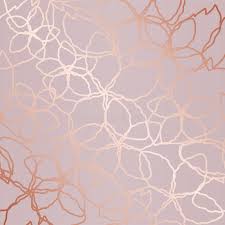 This image is a vector illustration. Seamless Rose Gold Floral Lines Wallpaper Stock Vector Illustration Of Imitation Backdrop 117475084