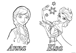 Dans dessins animés vous trouverez des pages à colorier de la reine des neiges, ainsi que d'autres pages. Coloriage Reine Des Neiges Elsa Anna Dessin Elsa A Imprimer