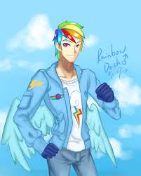 Male Rainbow Dash By Konnosatsuki On Deviantart Rainbow Dash Rainbow Dash Cosplay My Little Pony Friendship