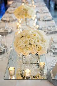 Elegant White Wedding Reception Inspirations White Weddings Reception Wedding Centerpieces Wedding Table