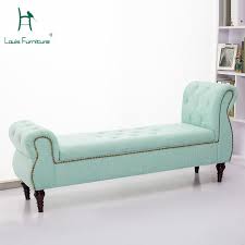 They come in an array for styles that varies from the fabric on the bench at the foot of the bed could sport the same pattern as your window drapes or even the fabric that your bed sports. Louis Fashion Living Room Sofas European Style French Bedroom Storage Fabric Bench Bed American Style Antique Aliexpress