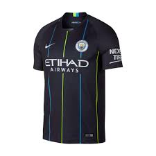 Manchester city away kit is inspired by manchesters hacienda nightclub and music venue, made famous in the 1980s and early 1990s.the shirt features bold color palette and graphic design with references to would like to buy puma manchester city fc away 19/20? Jersey Nike Manchester City Fc Stadium 2018 2019 Away Dark Obsidian White Futbol Emotion
