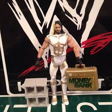 Wwe Seth Rollins Custom White Attire With Mitb Briefcase Accessories Wwe Seth Rollins Seth Rollins Wwe