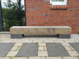 Diy Sitzbank Eichenholz Gartengestaltung Privatgarten Eichenstamm