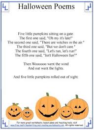 5 little pumpkins craft for kids during the halloween season. Halloween Poems 5 Little Pumpkins