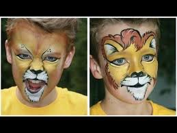 Lowe Schminken 2 Versionen Lowe Kinderschminken Vorlage Video Anleitung Youtube Lowengesicht Malen Lowe Schminken Kinder Schminken